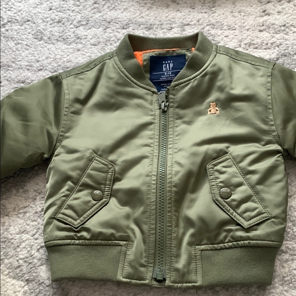 GAP Kids Olive Green Bomber Jacket